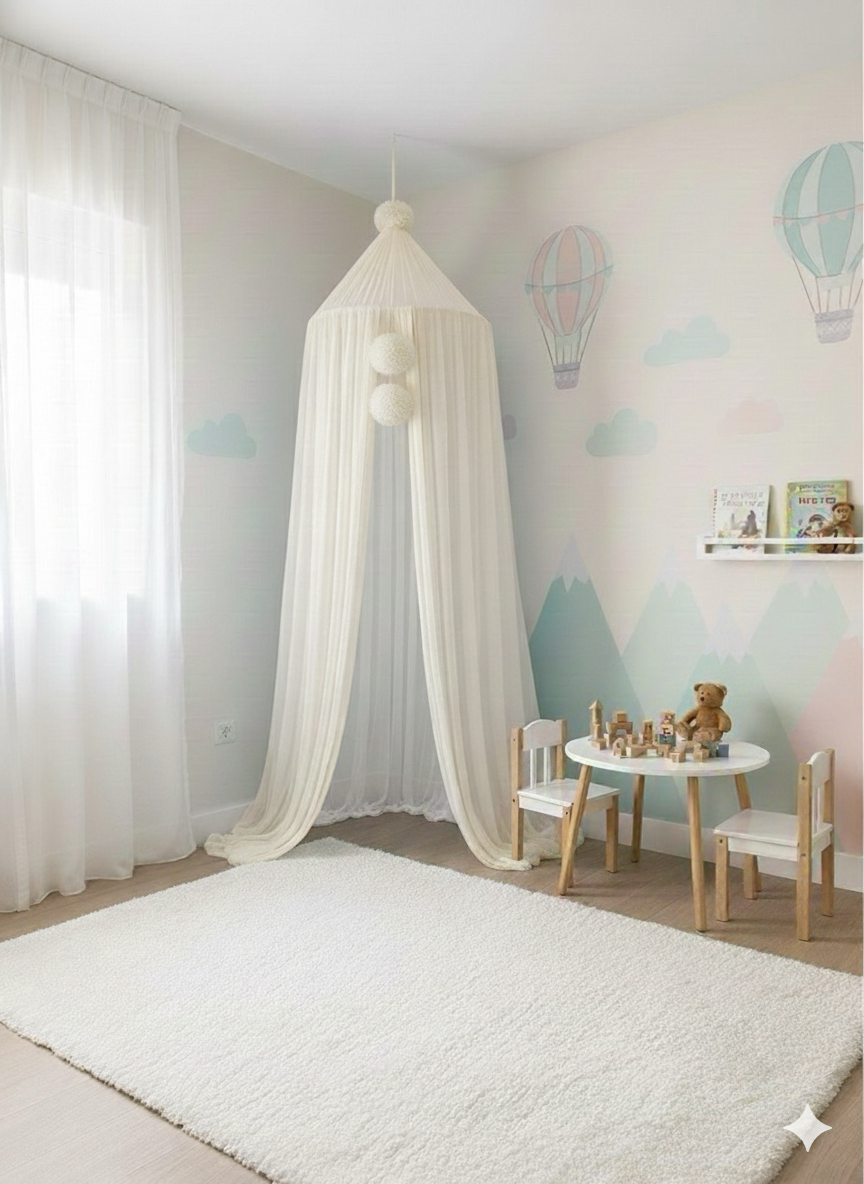 hanging tulle Medium