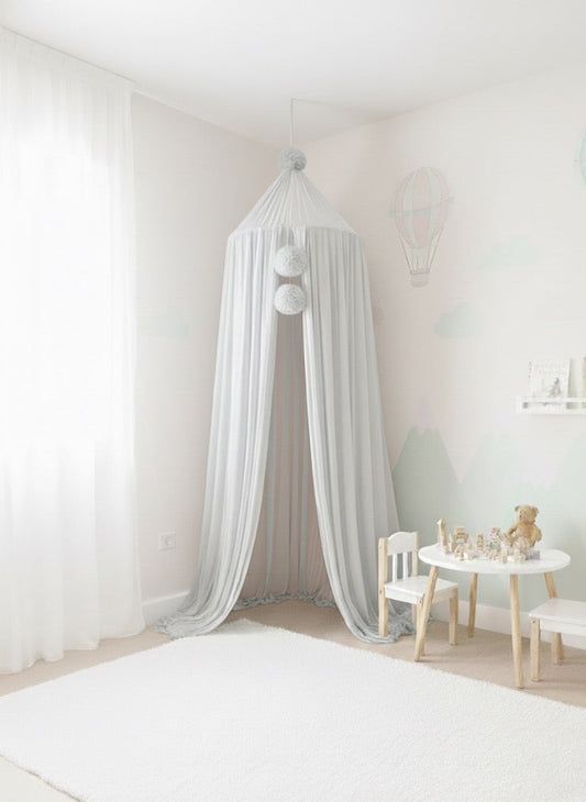 hanging tulle
