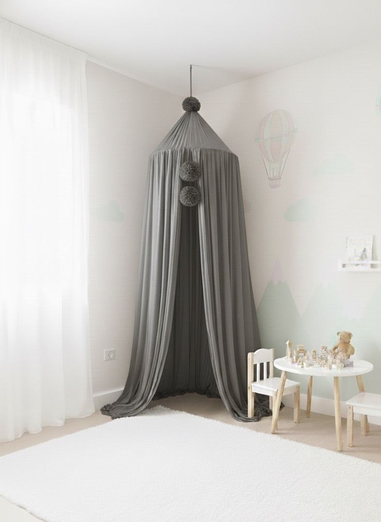 hanging tulle