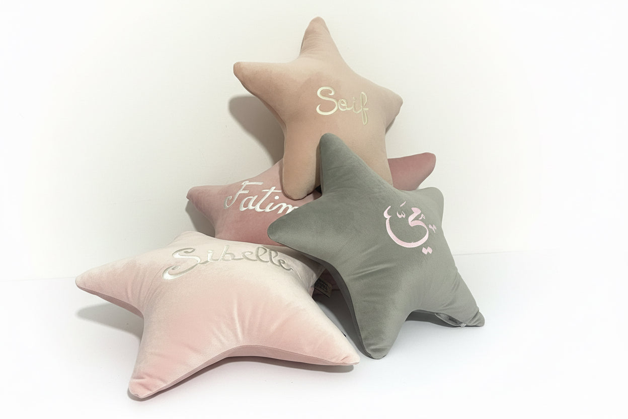 Star plain or with embroidery