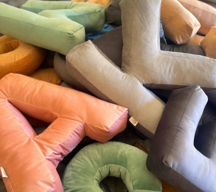 Big letter cushion