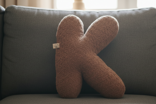 Small letter cushion