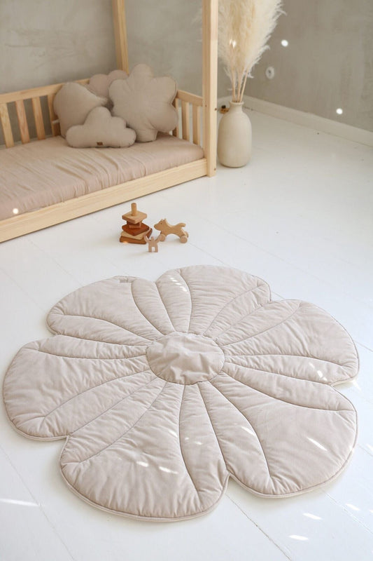 flower mat with a small flower cushion