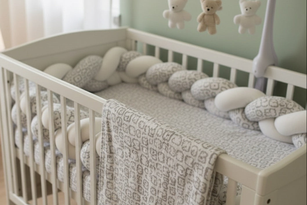 Bumper + bed sheet +blanket