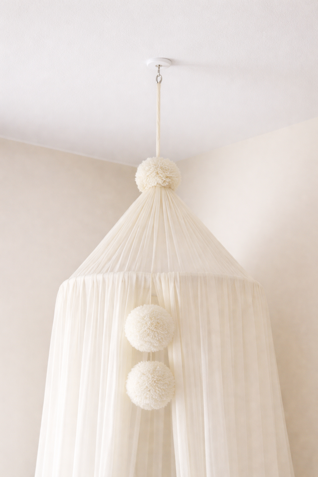 hanging tulle