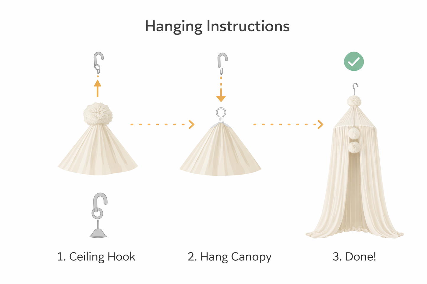 hanging tulle ( light)