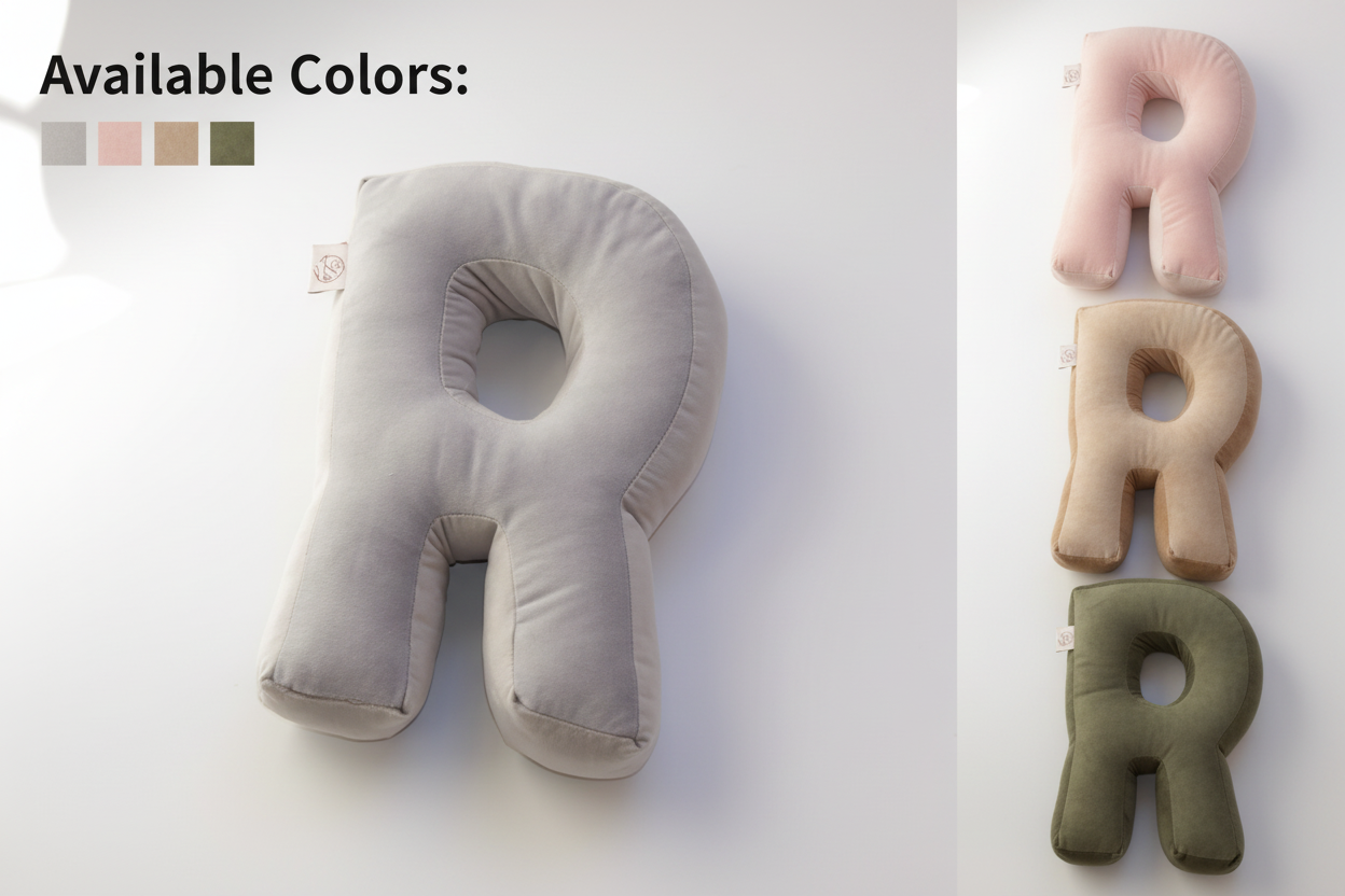 Small letter cushion